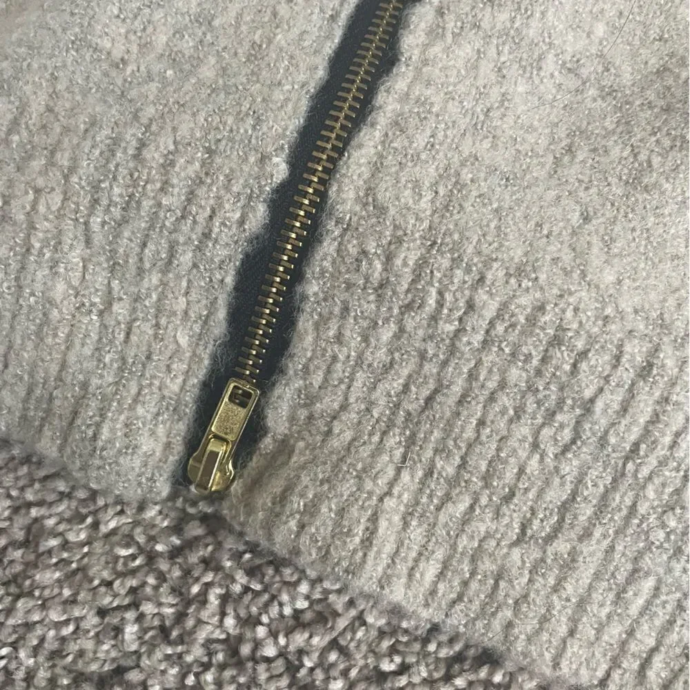 Daytrip Buckle Zipper Back Turtleneck Sweater - Medium